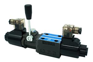 Solenoid Operated Directional Valve (SWHL-G02 dengan Manual Handle)